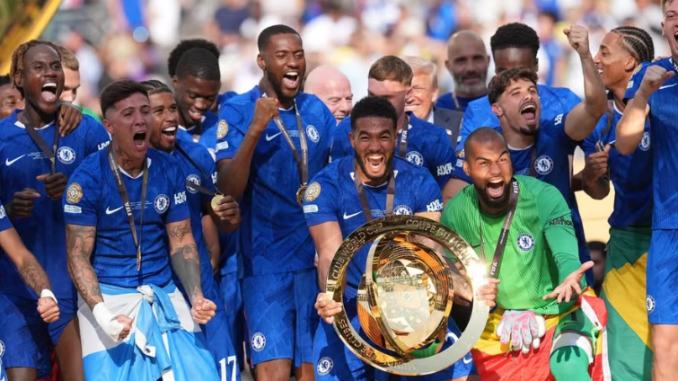 Chelsea celebrating their Club World Cup final victory Image: AA/ABACA / Abaca Press / Profimedia Chelsea celebrating their Club World Cup final victory Image: AA/ABACA / Abaca Press / Profimedia